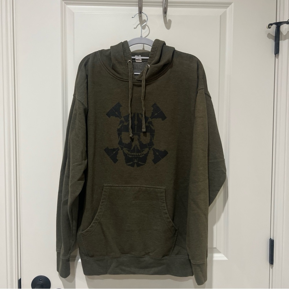 Dark Olive Graphic Hoodie
